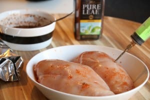 Last minute smoked chicken