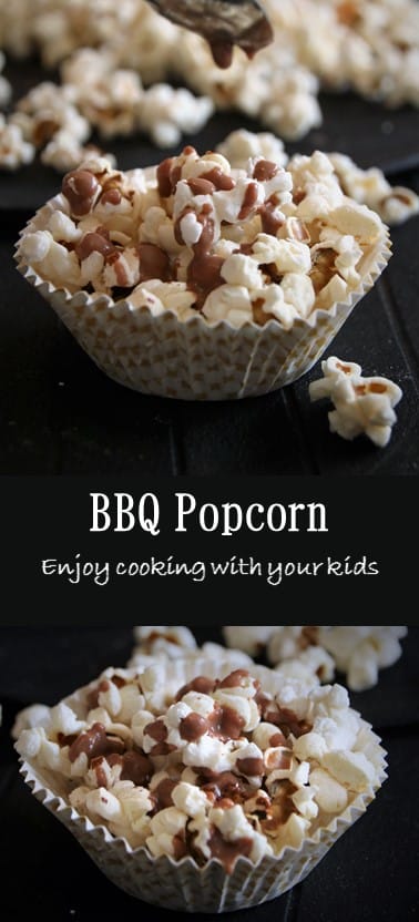 Looking for a way to involve your kids in your favorite cooking method? This BBQ Popcorn recipe will be fun for both!