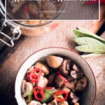 Marinated grilled mushrooms