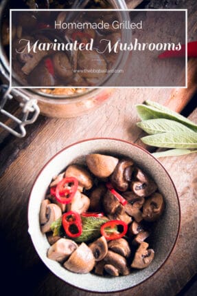 Marinated grilled mushrooms