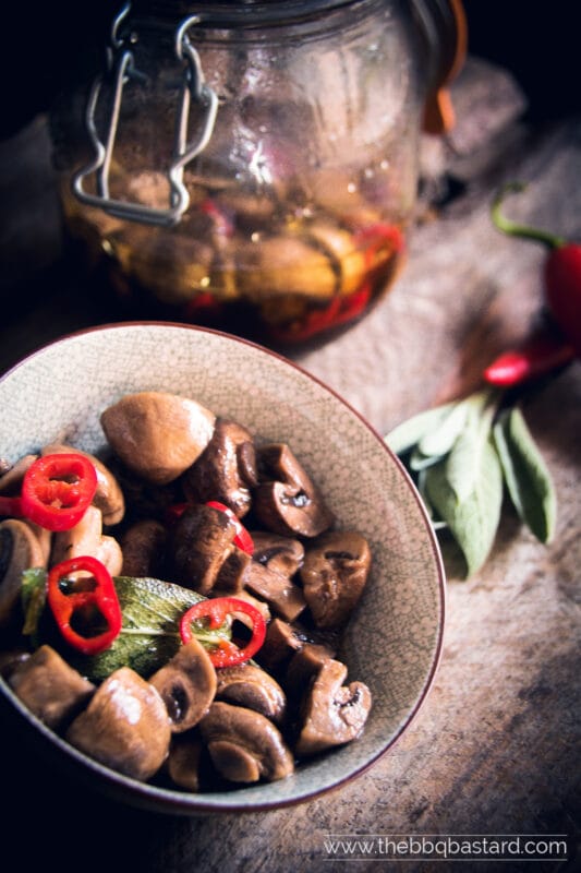 Marinated Grilled Mushrooms