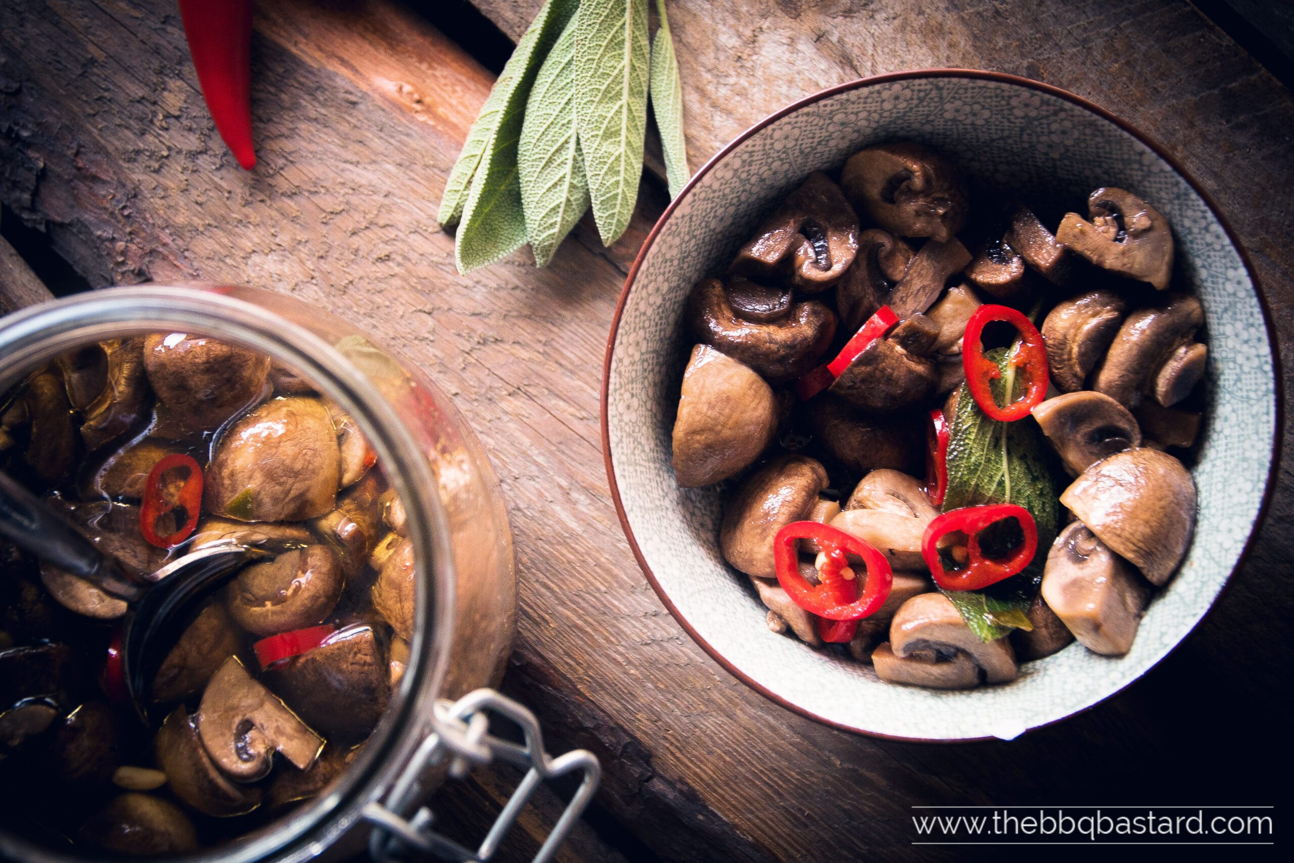 Marinated Grilled Mushrooms