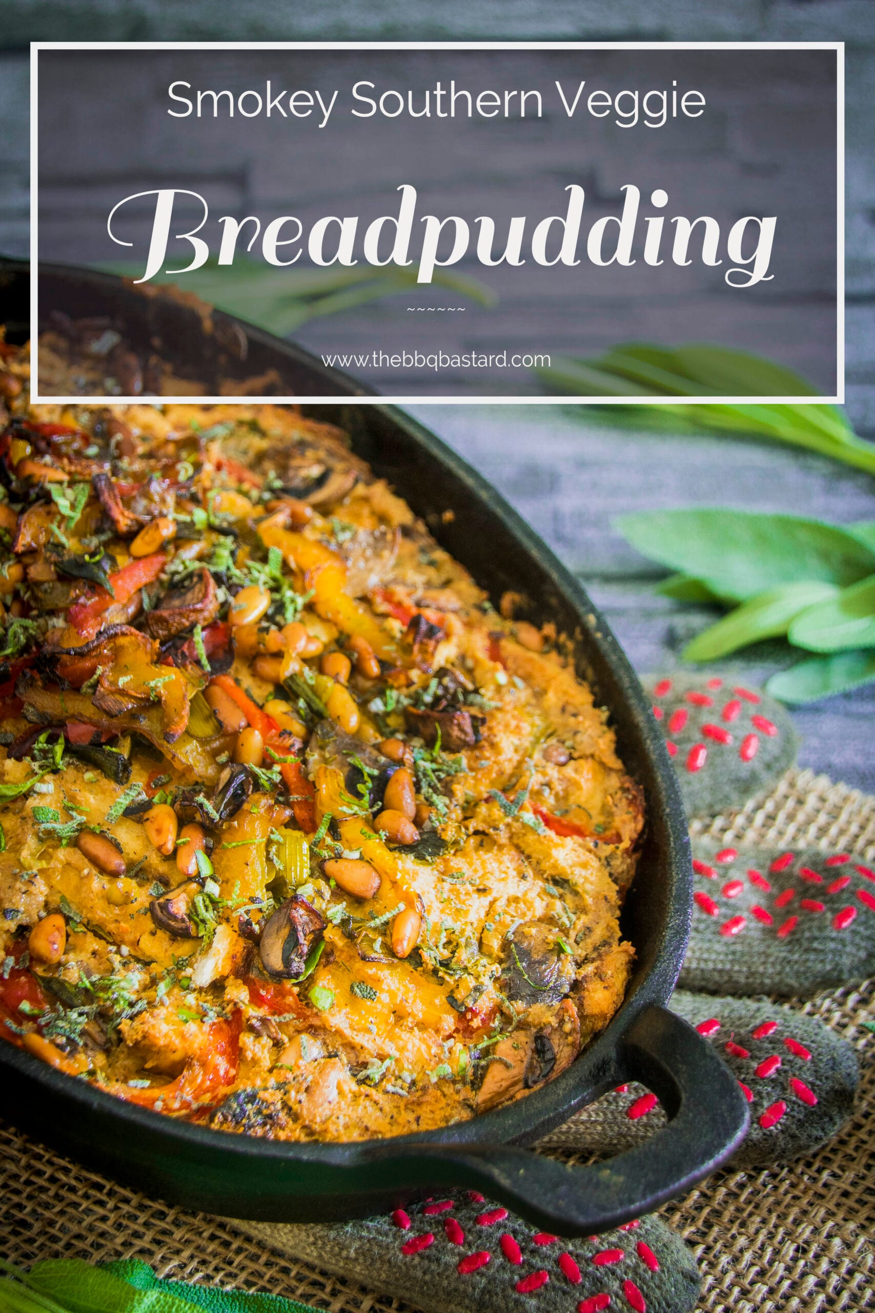 Southern vegetable breadpudding