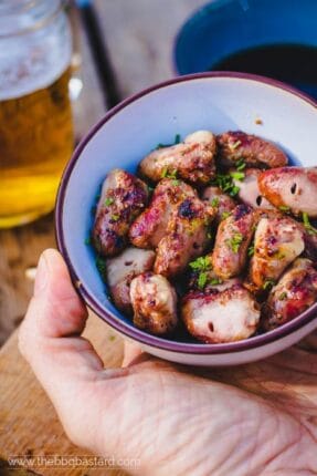 Grilled Chicken hearts