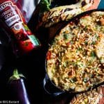 Superhero lasagna with cauliflower cheese sauce