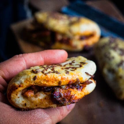 Korean bbq chicken buns