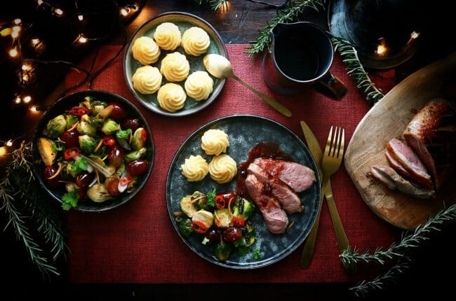 Gerookte eendenborst Porto saus