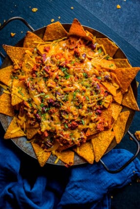 Smoky bastard bean nachos