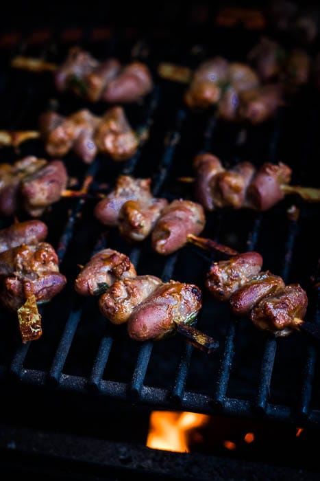 Koreaanse kippenhartjes