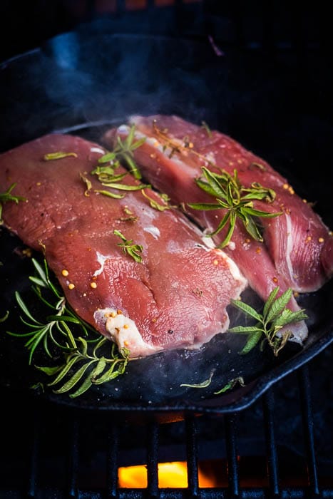 Roast lamb filet