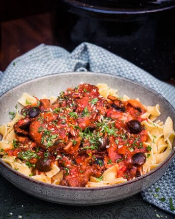 Cacciatora con pollo alla griglia