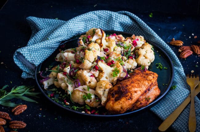 Geroosterde bloemkool salade