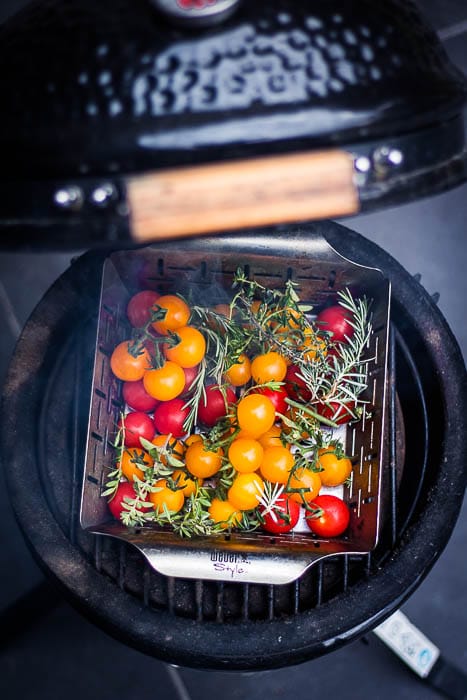 Charred tomato salad