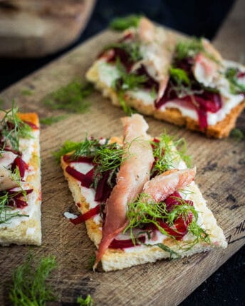 Gerookte makreel toast