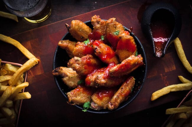 Asian style buffalo wings