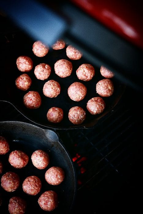 Italian Meatball Sandwich 4 - The BBQ Bastard Chili cheddar meatballs