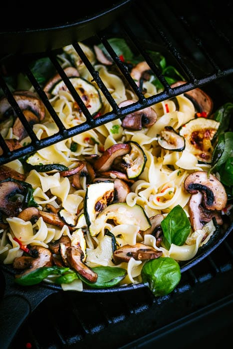 citroen pasta gegrilde groenten