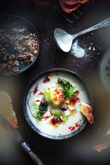 geroosterde bloemkoolsoep