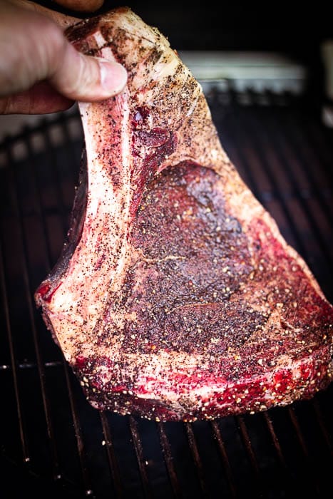 Reverse seared côte a l'os côte de boeuf West Vlaams rood