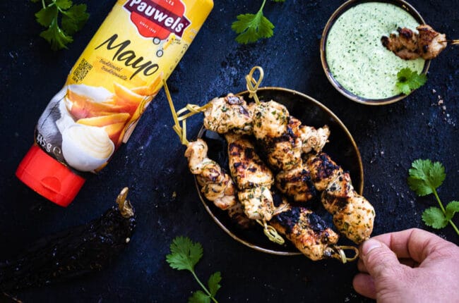 gegrilde kipspiesjes