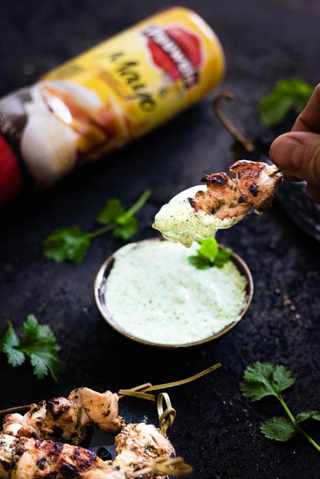 gegrilde kipspiesjes