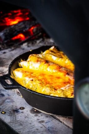 Enchiladas uit de houtoven