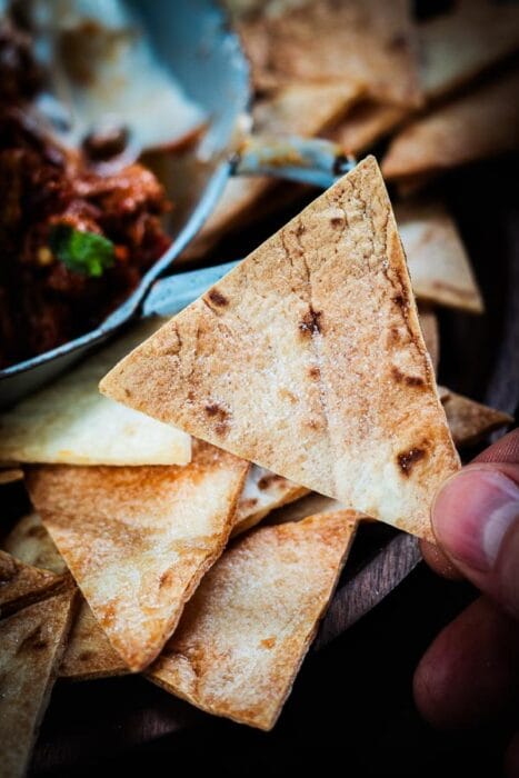 Homemade tortilla chips