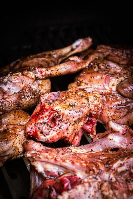 Gegrild konijn op Spaanse wijze