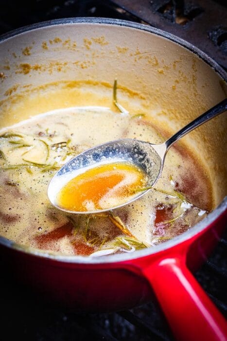 Cider glaze nutty farmer hotdog