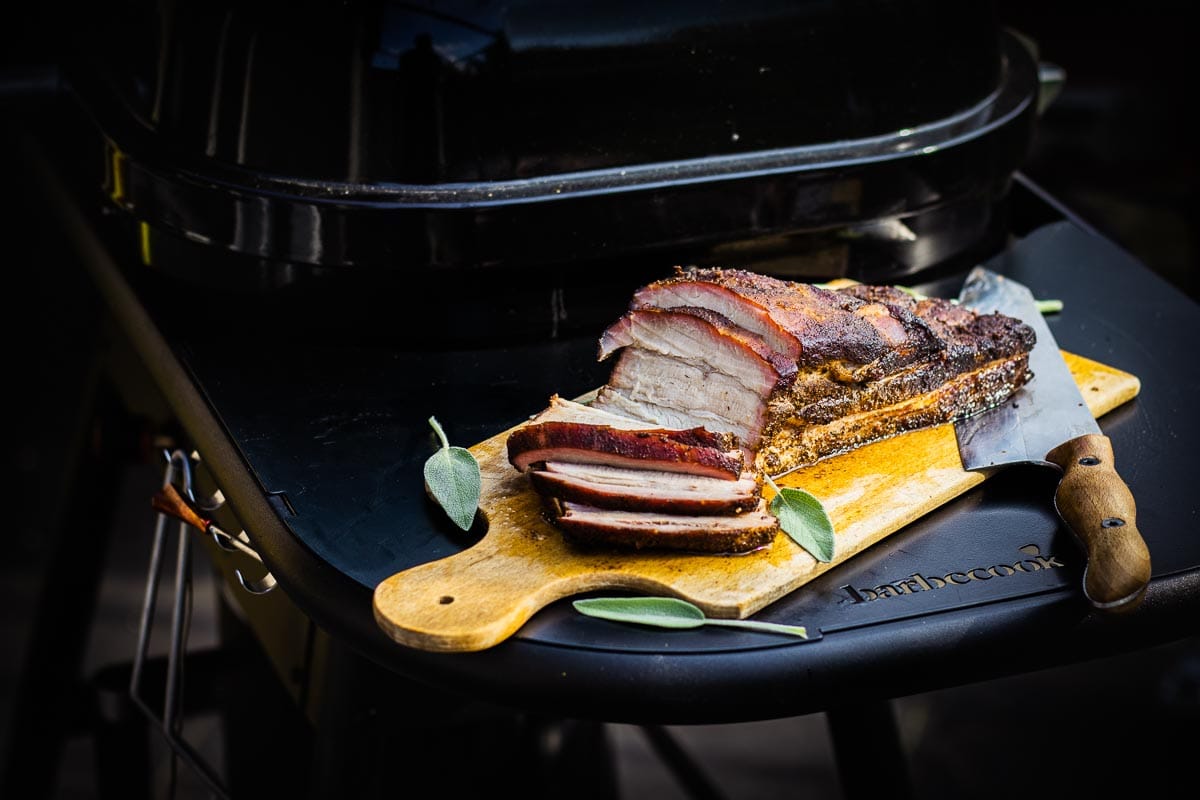 gepekeld spek op barbecook magnus