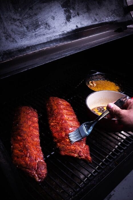 soja glazed ribbetjes