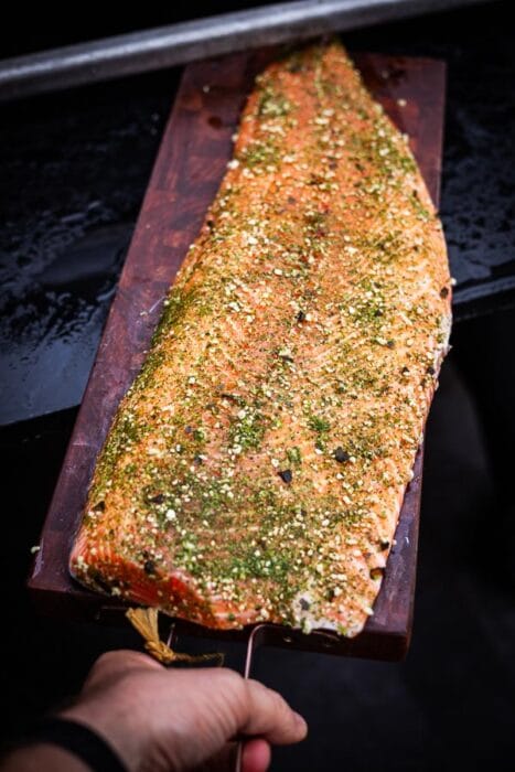 Zalm warm roken