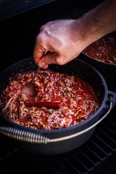 Smoked Cincinnati chili