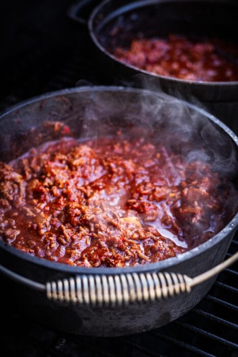 Smoked Cincinnati Chili