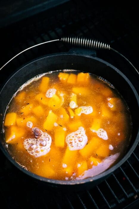 Gerookte pompoensoep