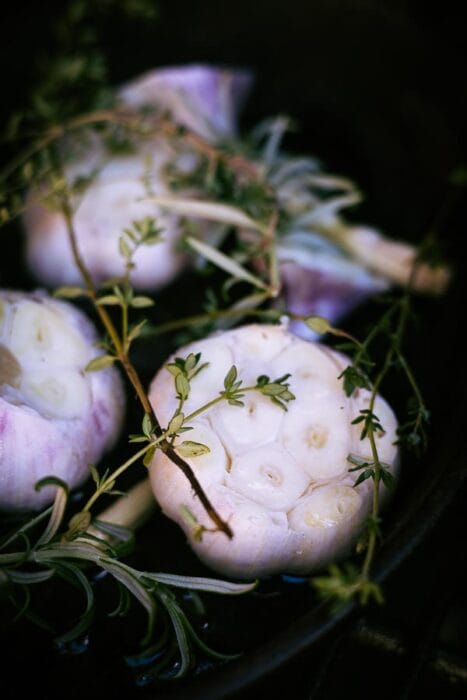 Gepofte look op de bbq