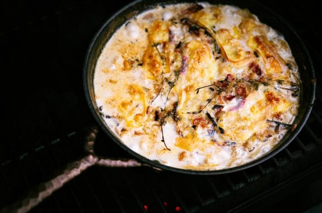Tartiflette Royale op de BBQ