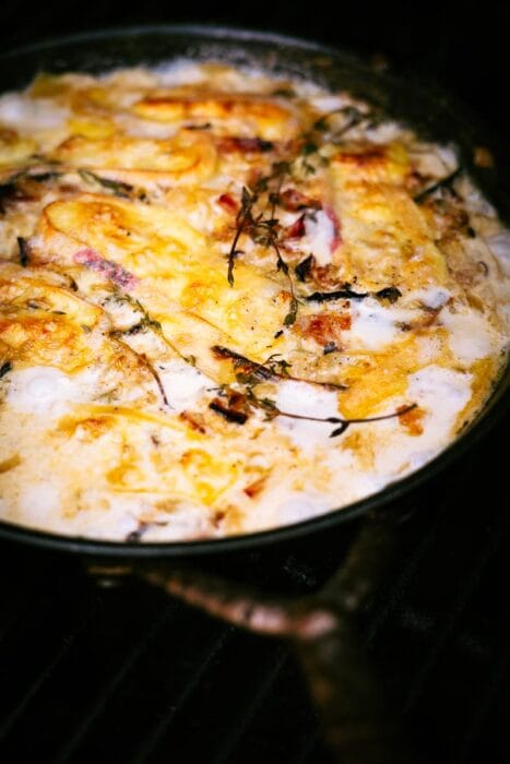 Tartiflette Royale op de BBQ