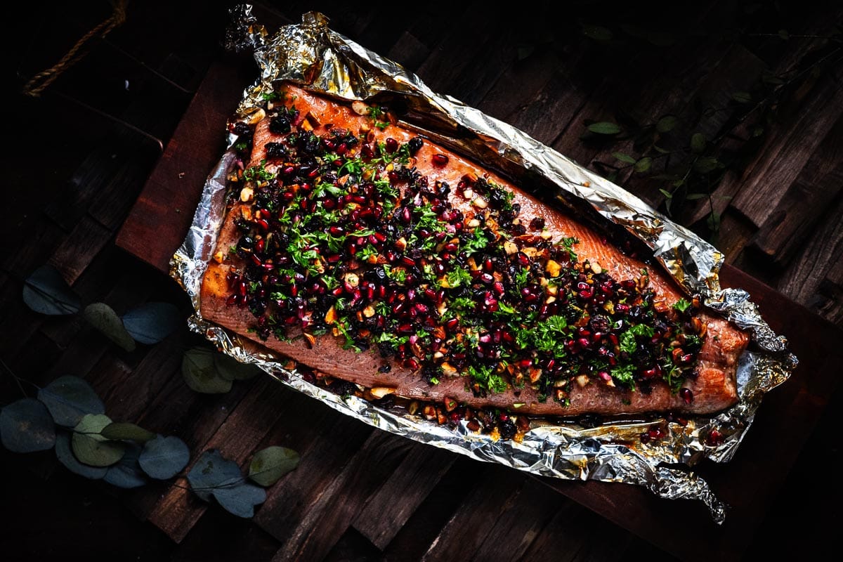 Feestelijke gerookte zalm