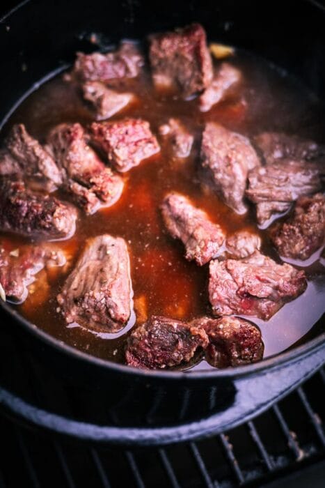 Stoofvlees op de BBQ