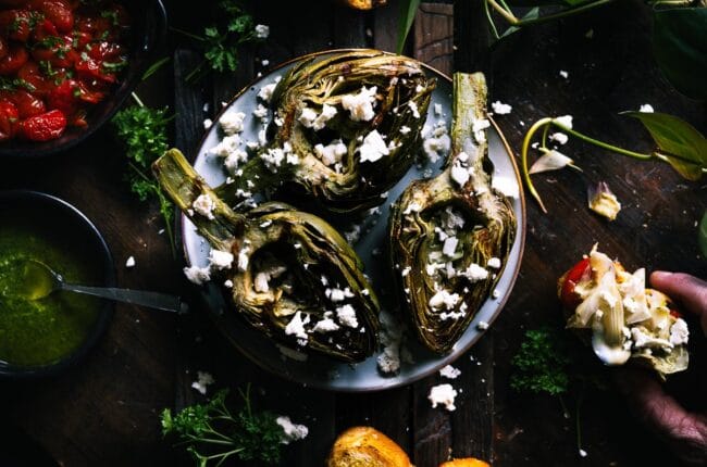 gegrilde artisjokken