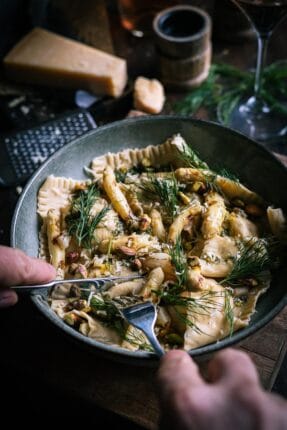 Ravioli met gerookte zalm