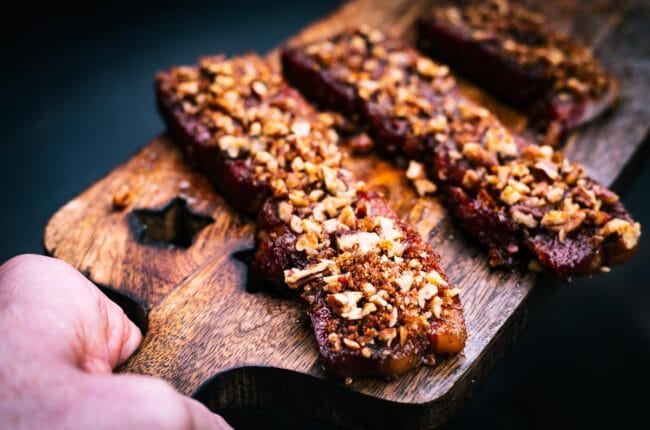 Pecan candied bacon