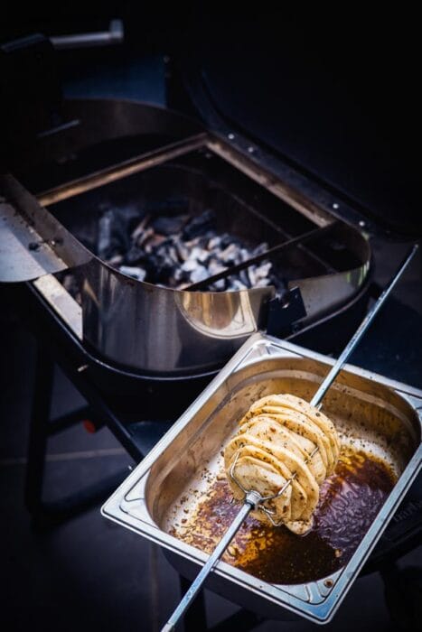 knolselder op de BBQ