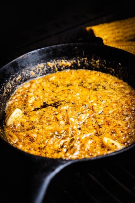 Cajun style skillet koken