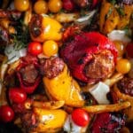 Gevulde Mini Paprika met Merguez en Noord Afrikaanse Pasta