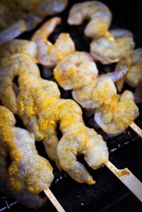 Gegrilde scampi met burn lemon pepper