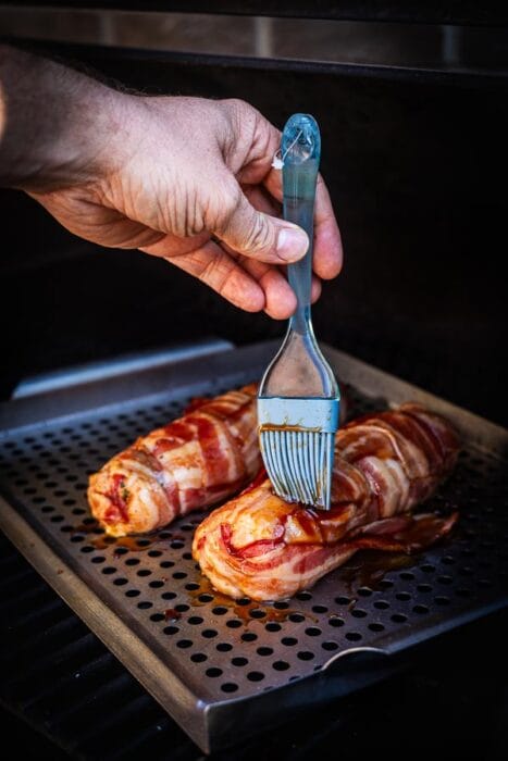 Gerookte kalkoenrollade met mosterd