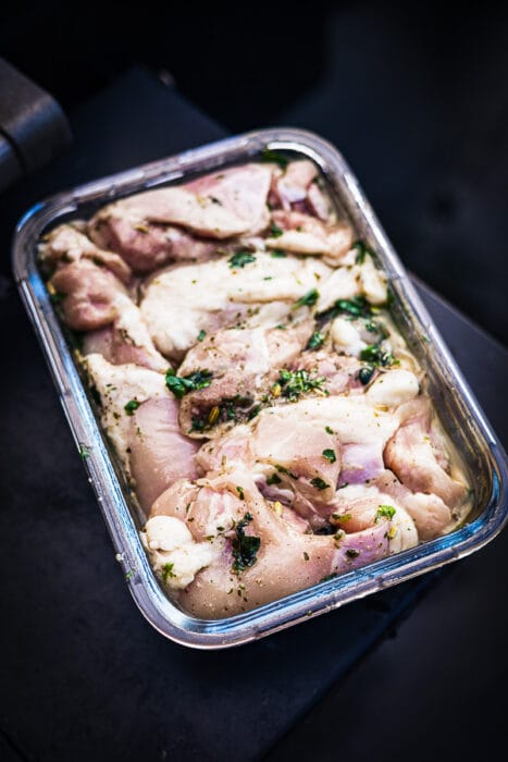 marinade voor gerookte knoflook kip