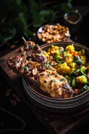 Moo Ping - Thaise varkensspies op de BBQ